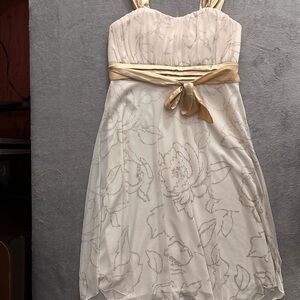 Speechless Cream and Gold Gown